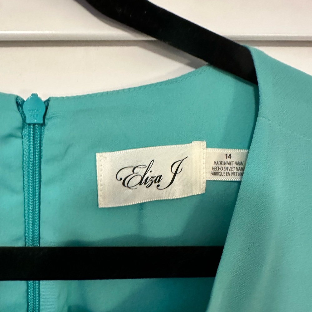 Eliza J Aqua Blue Dress